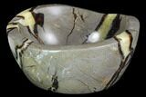 Polished Septarian Bowl - Madagascar #98278-2